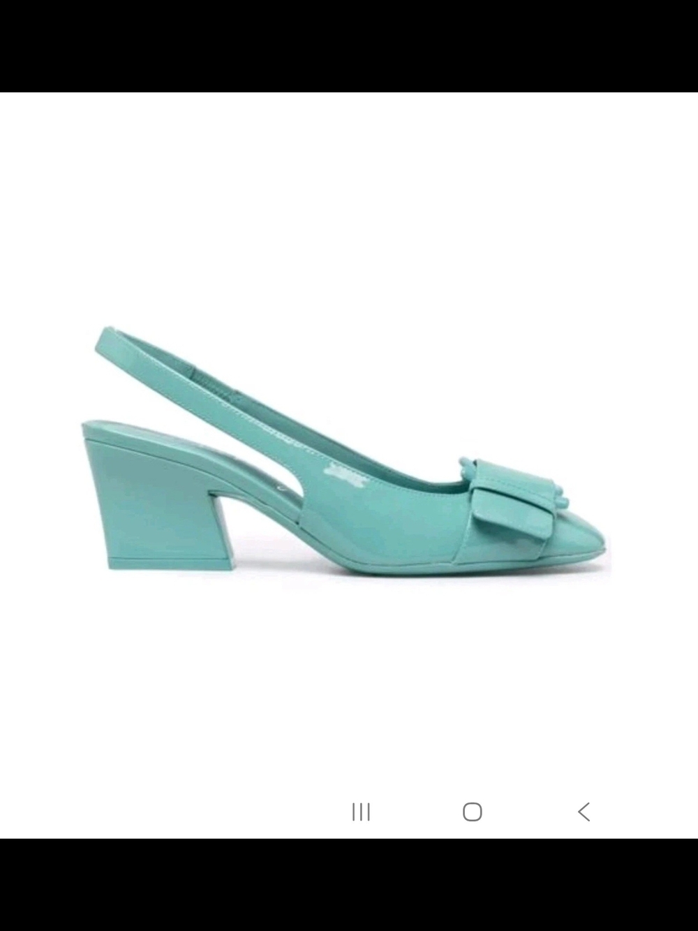 Salvatore Ferragamo Briget 9C Pump TURQUOI LeatherClassic Gancini HEEL Women NWB - Picture 5 of 16